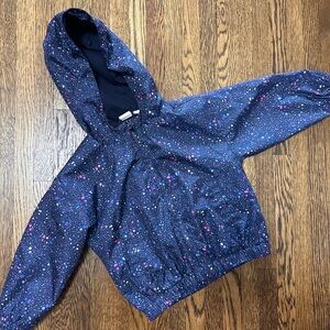 Kids Galaxy Print Hooded Jacket